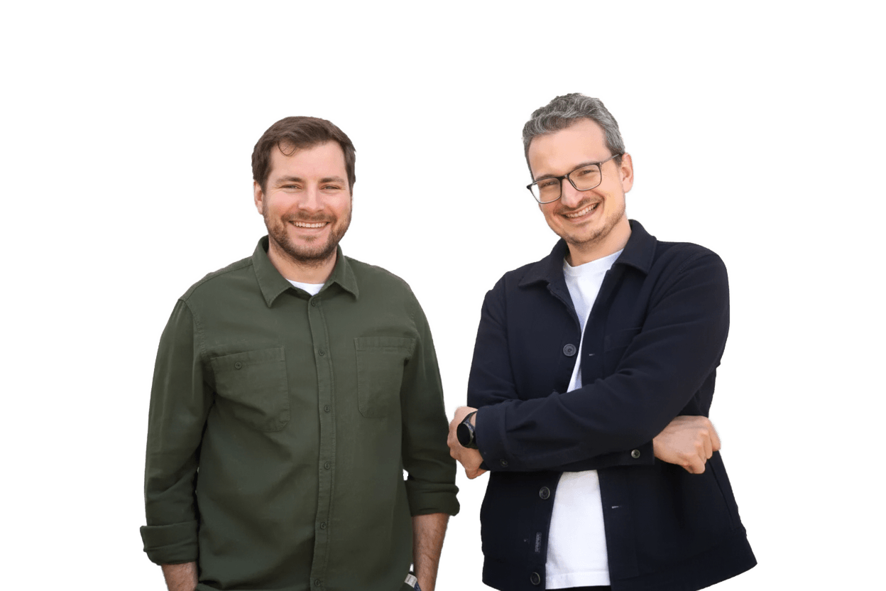 Gründer Ihrer Hausverwaltung in Pforzheim – zwei Personen lächeln in die Kamera
